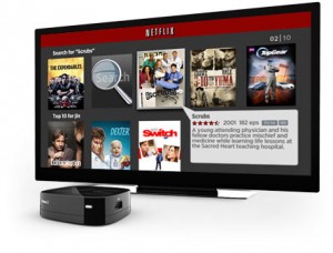 Roku box showing Netflix