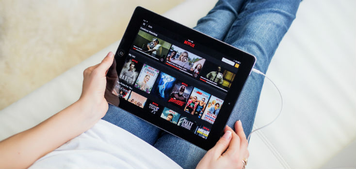 Netflix on Tablet