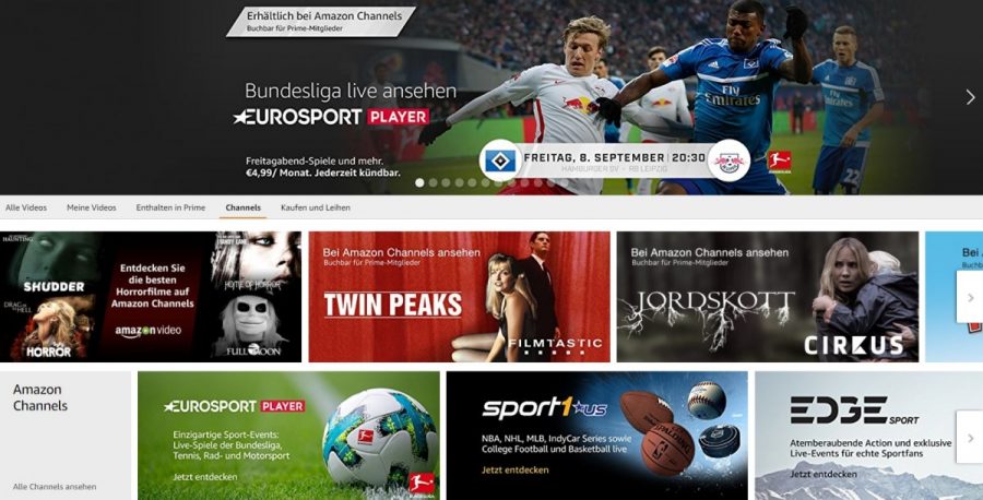 Amazon Channels adds Sport1 US and EDGEsport