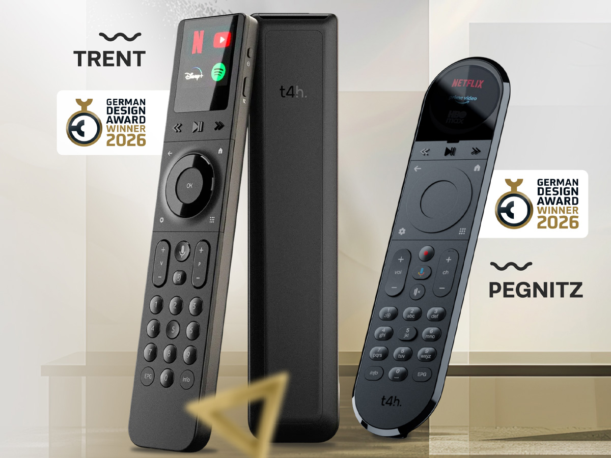 t4h wins 2 German Design Awards for pay-TV remote concepts