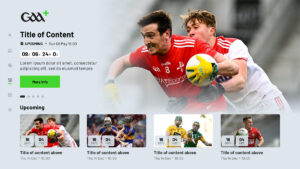 Gaa GAA+ refreshes streaming apps with Simplestream